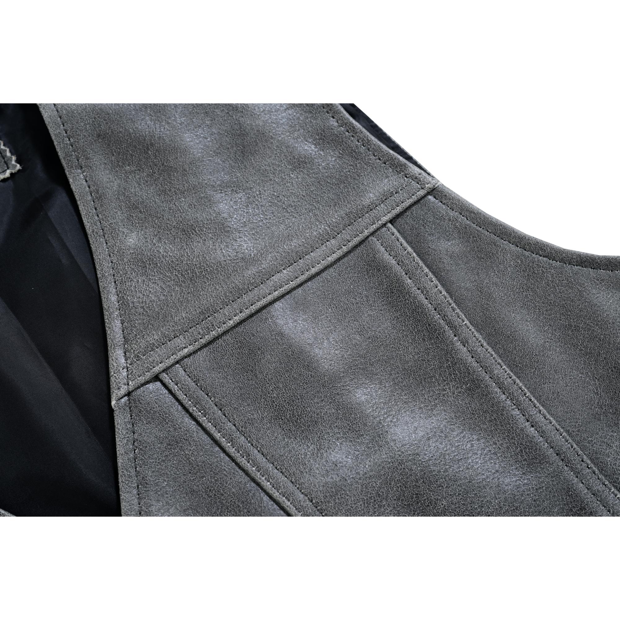 DS105V Men's Gray Single Back Panel Concealed Carry Vest - Image 10