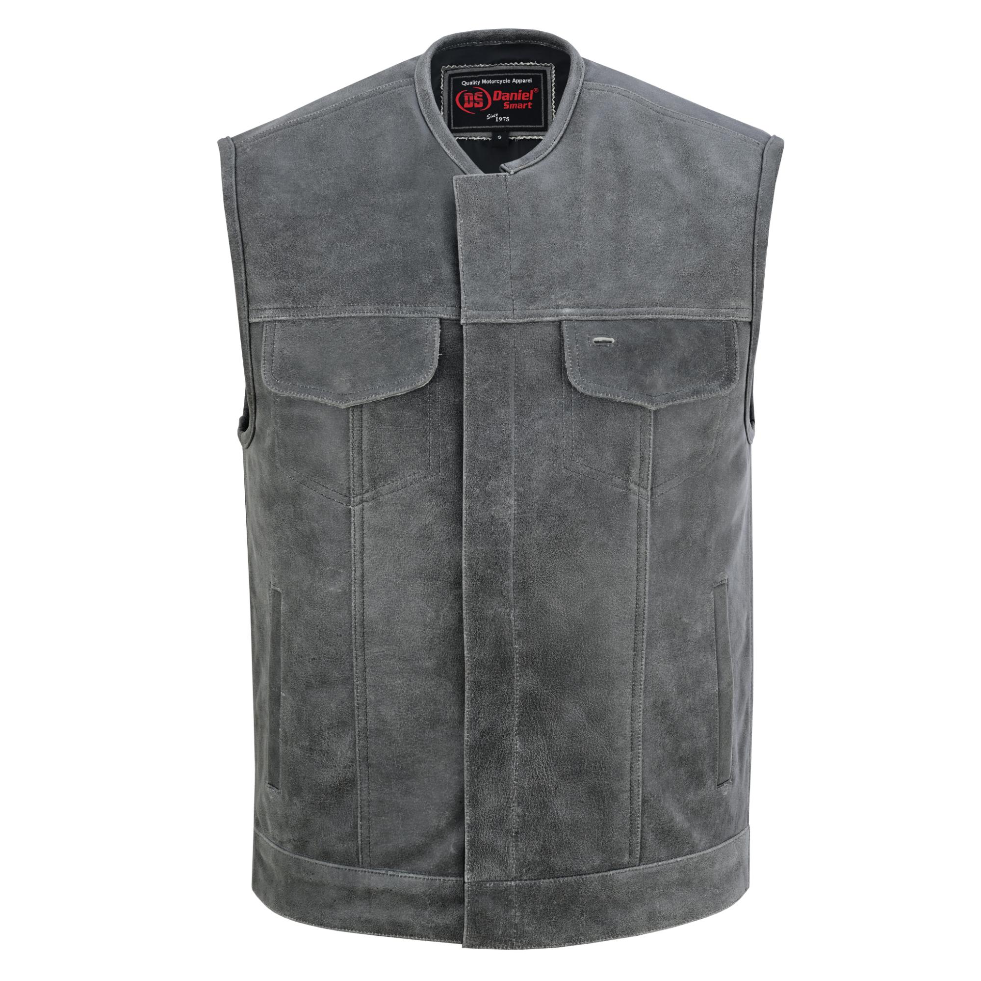 DS191V Concealed Snaps, Premium Naked Cowhide, Hidden Zipper, w/o Col - Image 3