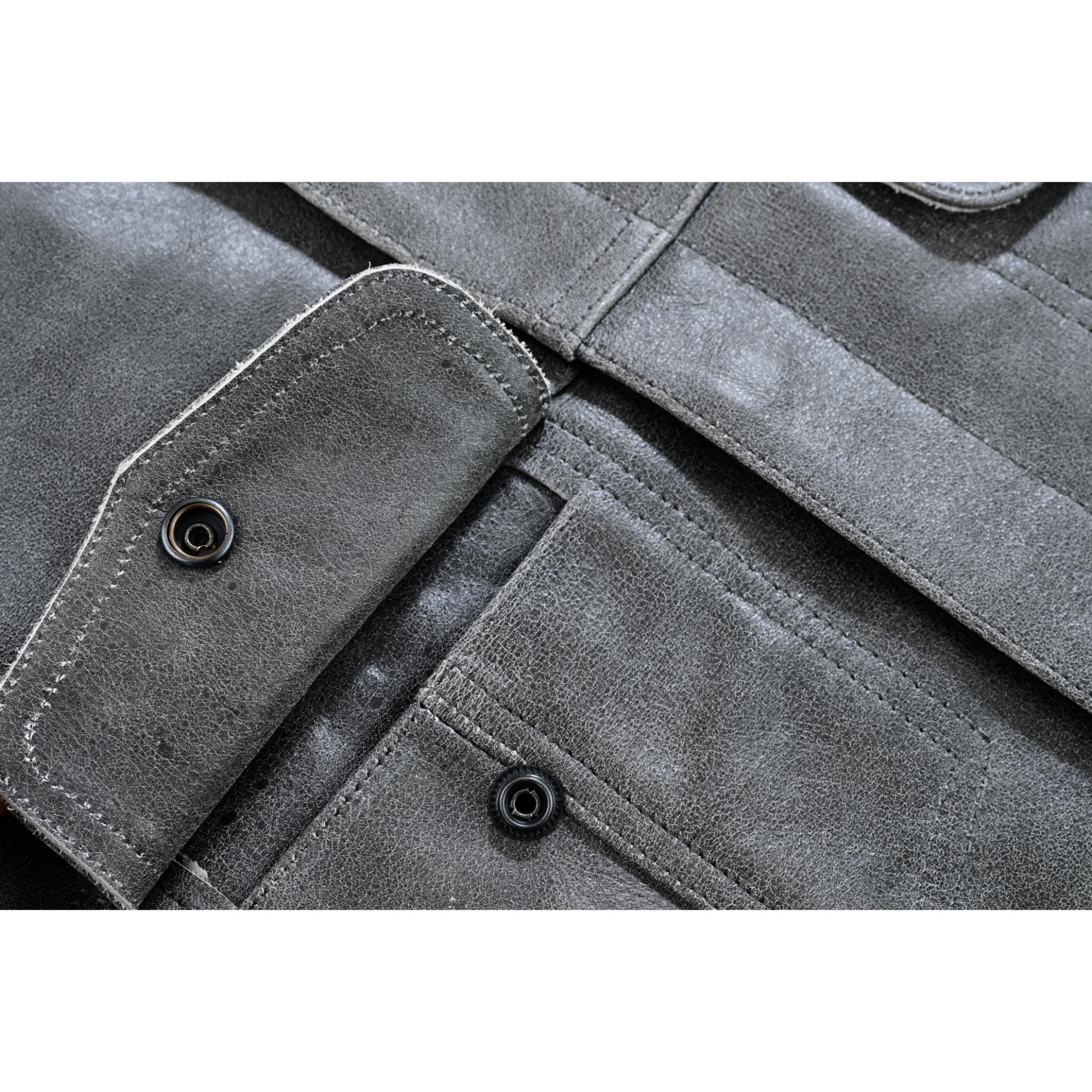 DS191V Concealed Snaps, Premium Naked Cowhide, Hidden Zipper, w/o Col - Image 10