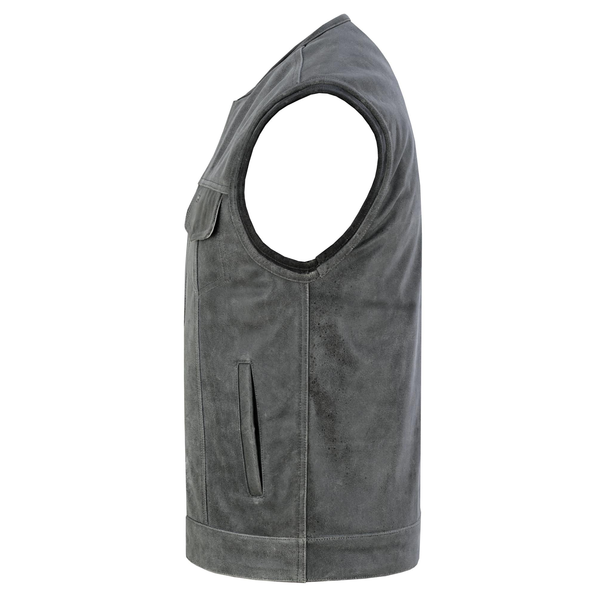 DS191V Concealed Snaps, Premium Naked Cowhide, Hidden Zipper, w/o Col - Image 7