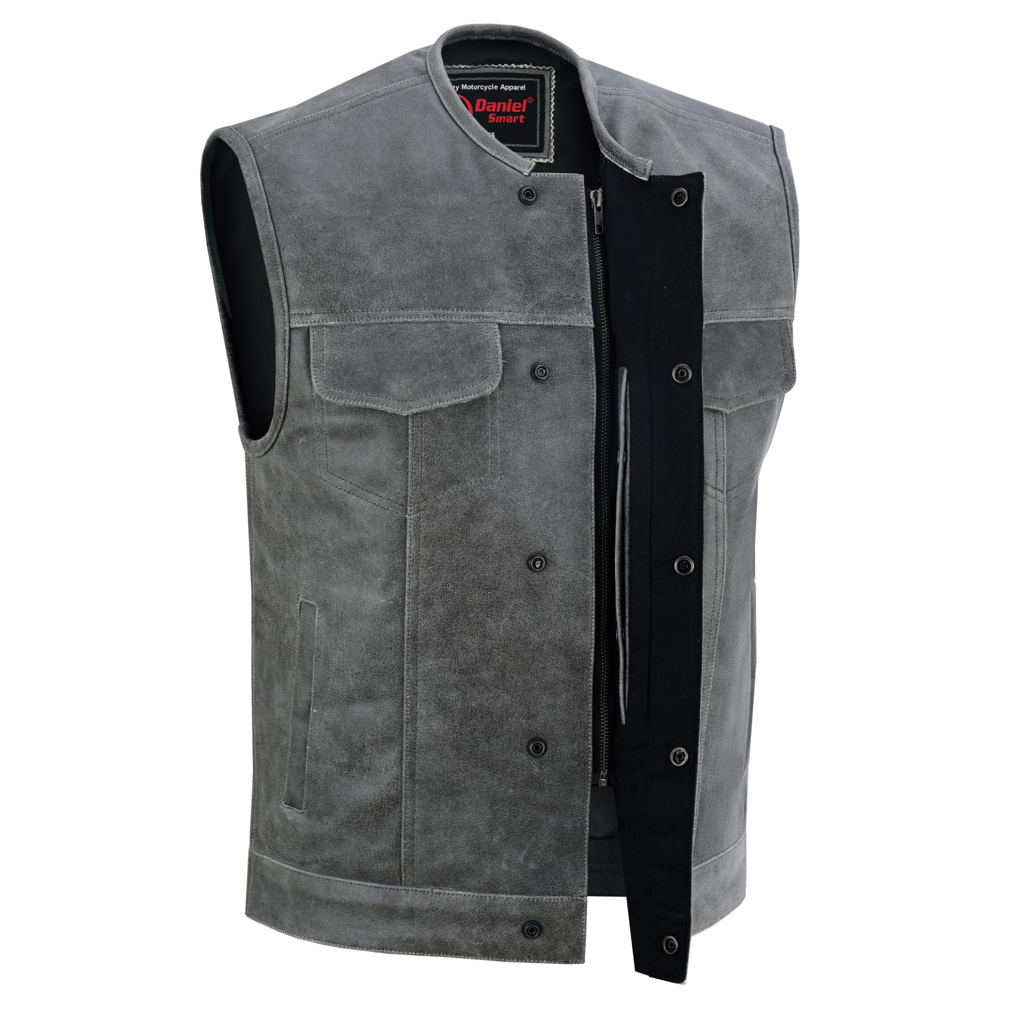 DS191V Concealed Snaps, Premium Naked Cowhide, Hidden Zipper, w/o Col - Image 5