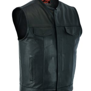 AM9193 Concealed Snap Closure, Without Collar & Hidden Zipper