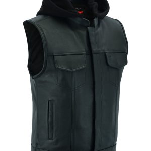 DS182 Concealed Snaps, Premium Naked Cowhide, Removable Hood & Hidden