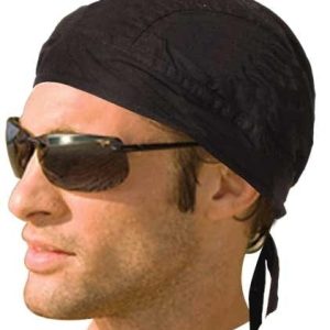 HW2601 Headwrap Lined Solid Black