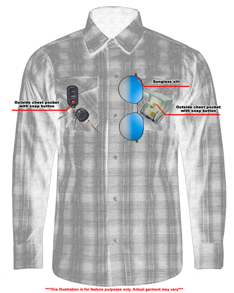 DS4681 Flannel Shirt - Daze Blue and Black - Image 6