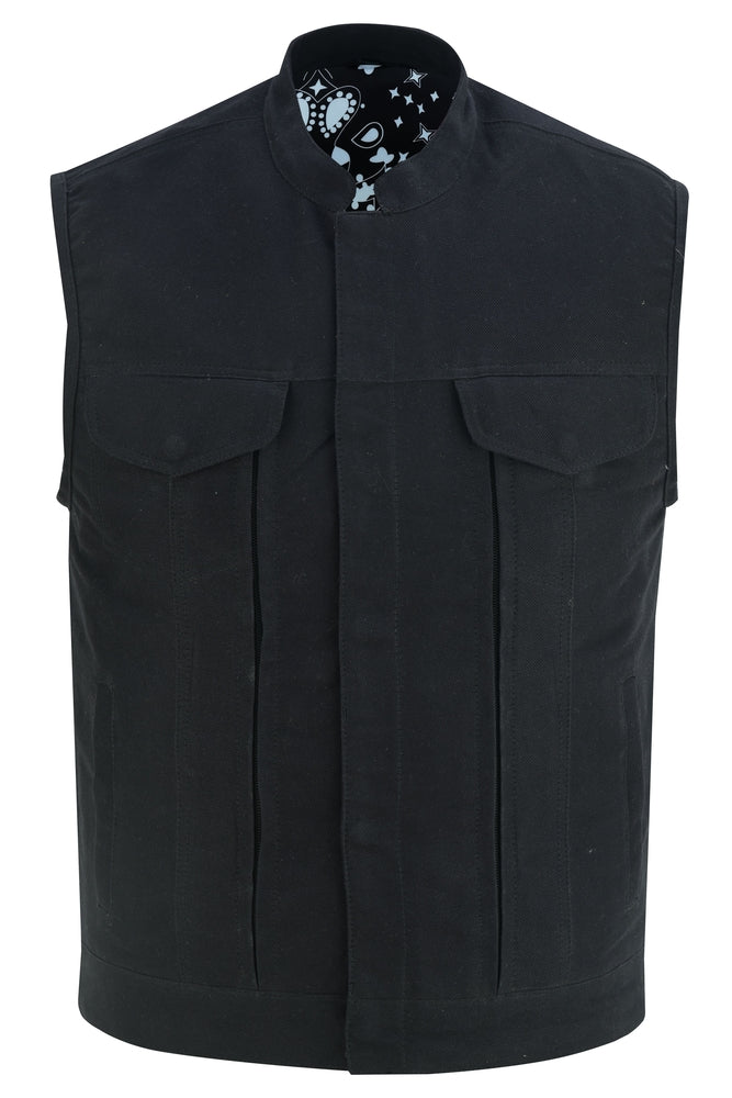 DS909 Men's Modern Utility Style Canvas Vest - Image 3
