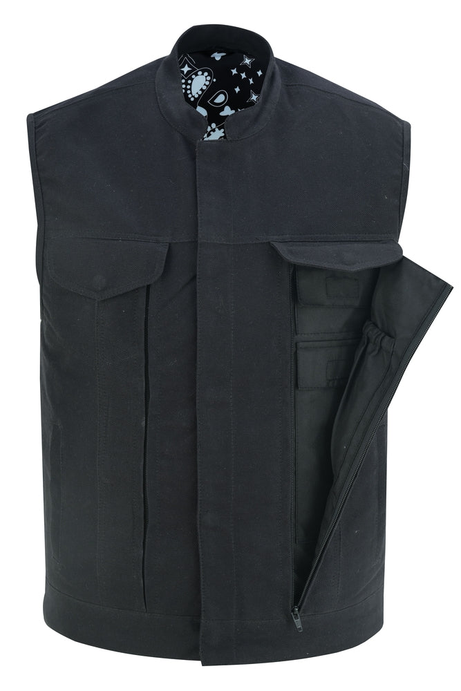 DS909 Men's Modern Utility Style Canvas Vest - Image 4