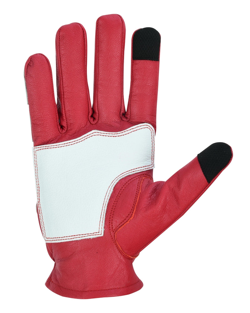 Skeletal Grip Red and White Skeleton Design Riding Glove - Image 6