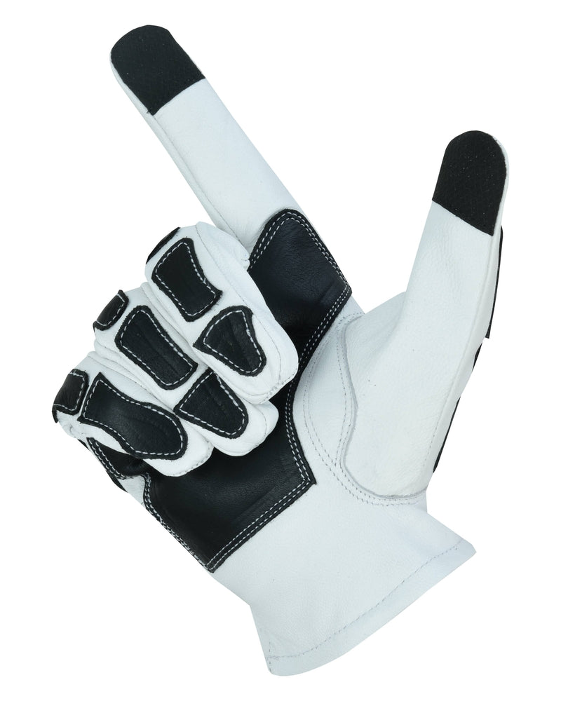 Glove Grace White and Black Skeleton Hand Riding Glove - Image 4