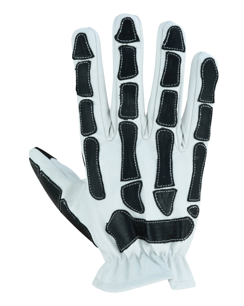 Glove Grace White and Black Skeleton Hand Riding Glove - Image 5