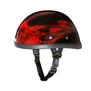 Novelty Eagle- W/ Skull Flames Red