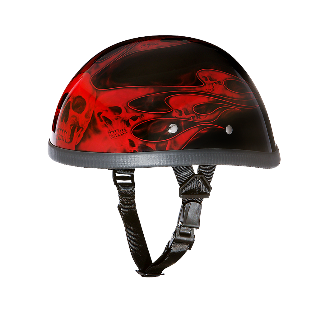 Novelty Eagle- W/ Skull Flames Red