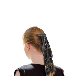 Dream Apparel Women Rubb Off Grey Motorcycle Pony Tail Holder
