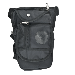 Black Thigh Bag, Leg Bag Canvas