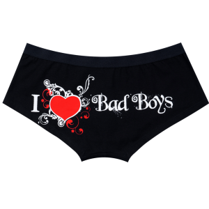 Dream Apparel I LOVE BAD BOYS Men's Underwear Boxer Low Rise Brief Underpants Shorts