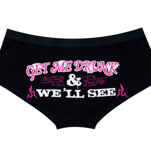 Dream Apparel GET ME DRUNK & WE 'LL SEE Men's Underwear Boxer Low Rise Brief Underpants Shorts