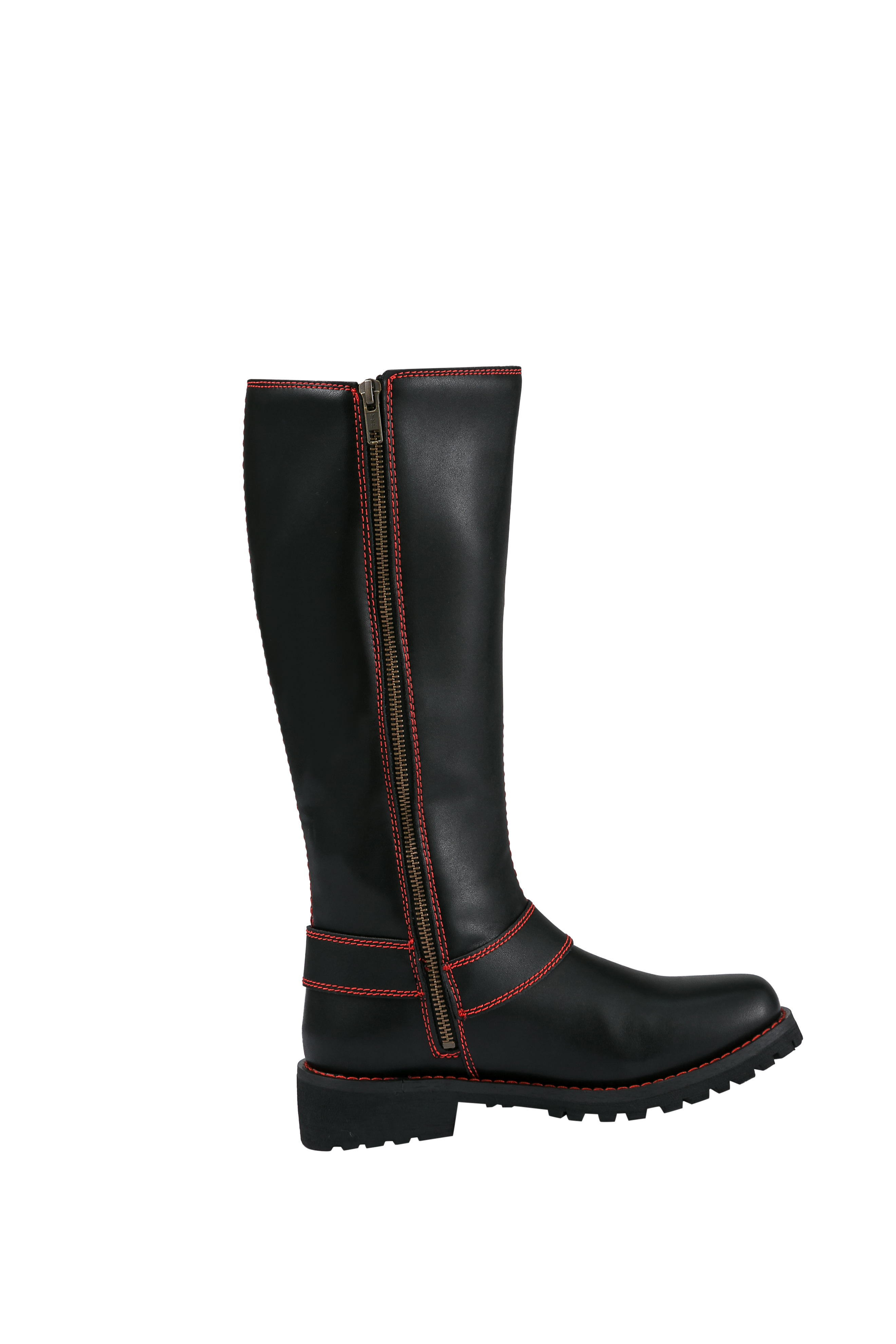 Dream ApparelĀ® Women Biker Long Boots with Red Laces - Image 3