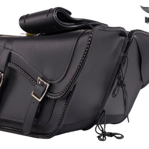 Dream Apparel Motorcycle Saddlebag With No Studs