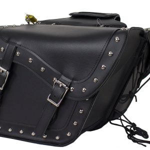 Dream Apparel Black Concealed Carry Saddlebag with Studs Gun Holster