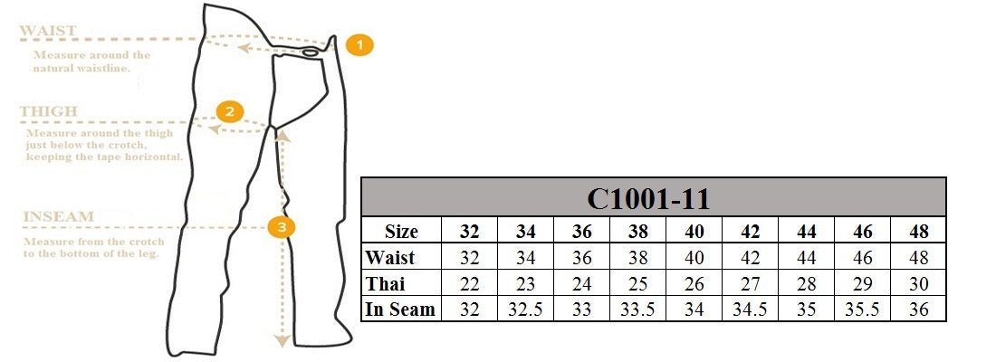 Dream Apparel Mens Chap & Pants With Zipper - Image 6