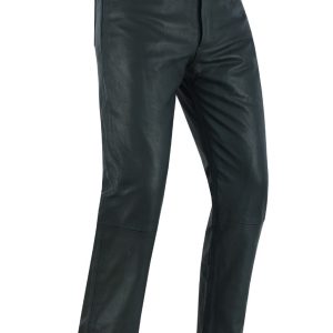 Five Pockets Cowhide Biker Leather Pants