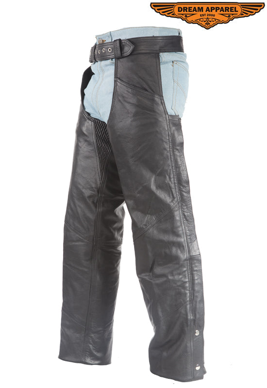 Dream Apparel Cowhide Leather Chaps - Image 2