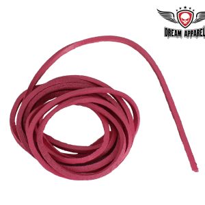6' Ft Hot Pink Leather Laces