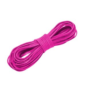 50 FT Leather Laces - Hot Pink