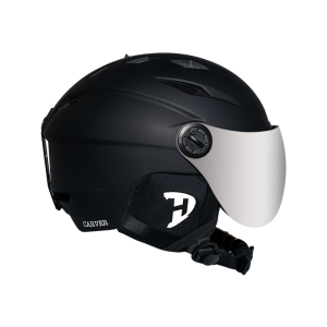 Daytona Carver Ski Helmet - Adjustable Ski Helmet for Men, Women & Youth - Dull Black with Anti-Fog Visor