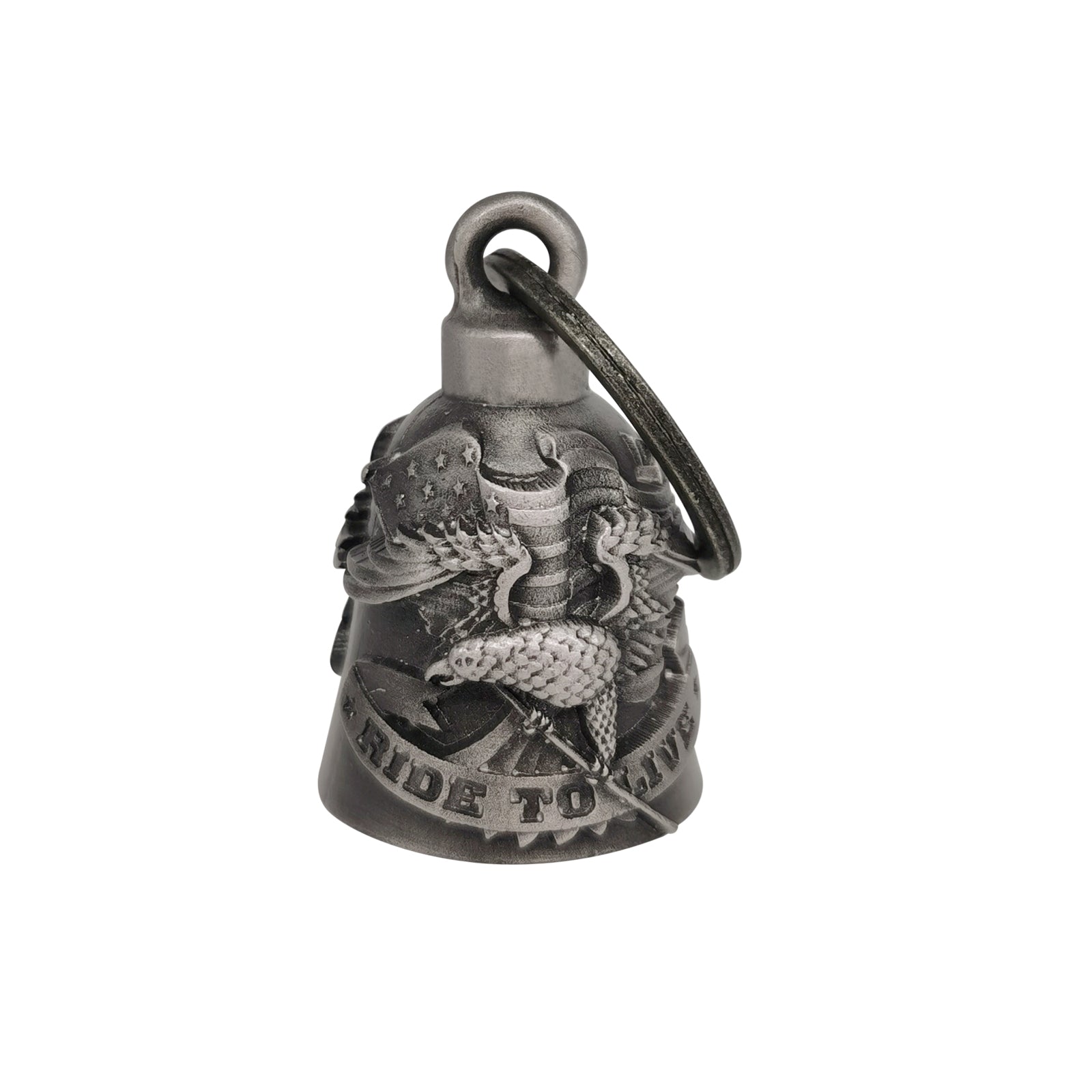 Dream Apparel Live to Ride with Eagle Motorcycle Bell, Good Luck and in 3-D, Light Weight - Image 2