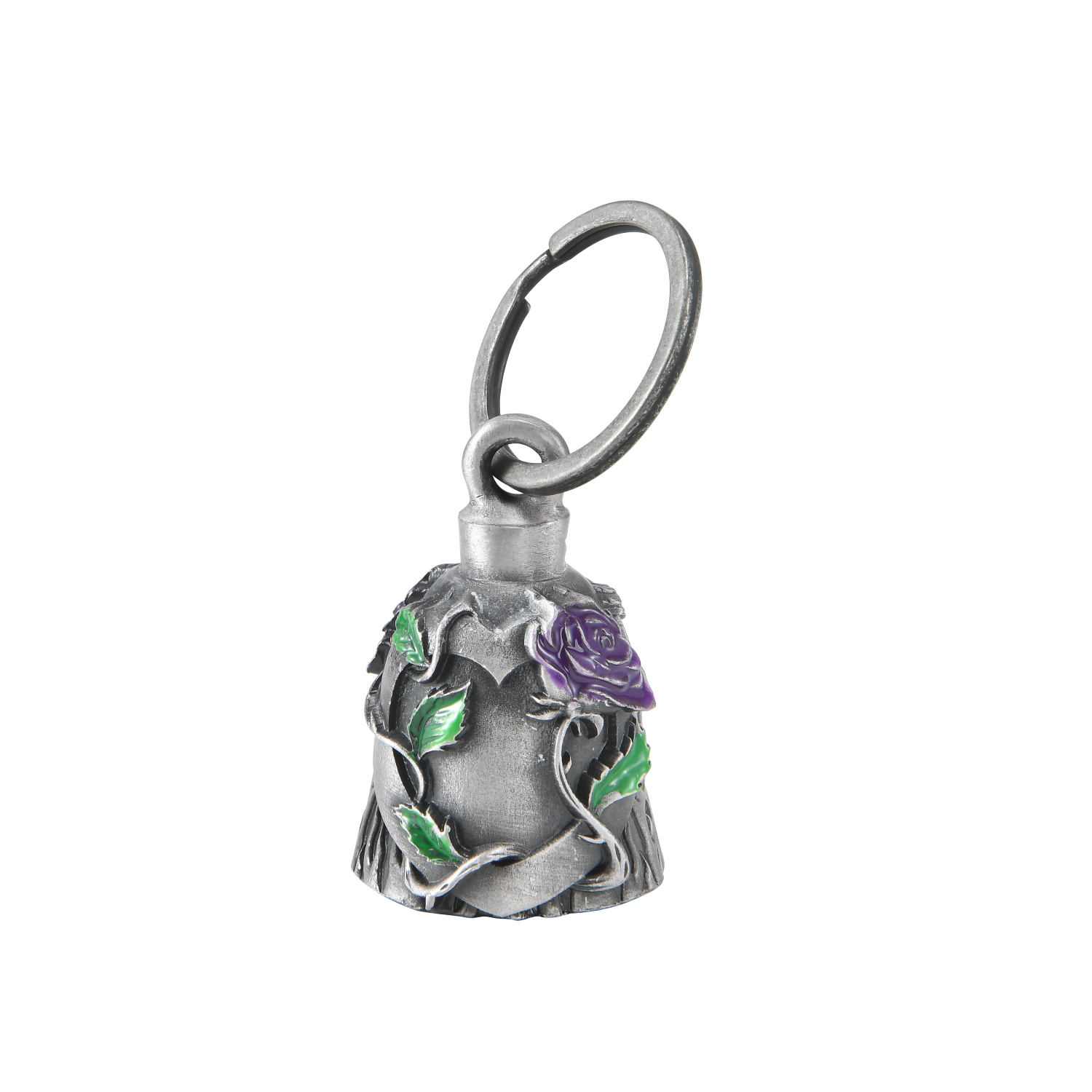Dream Apparel Heart with Purple Rose 3D Motorcycle Bell 3-D, Light Weight, Impact Resistant - Image 2