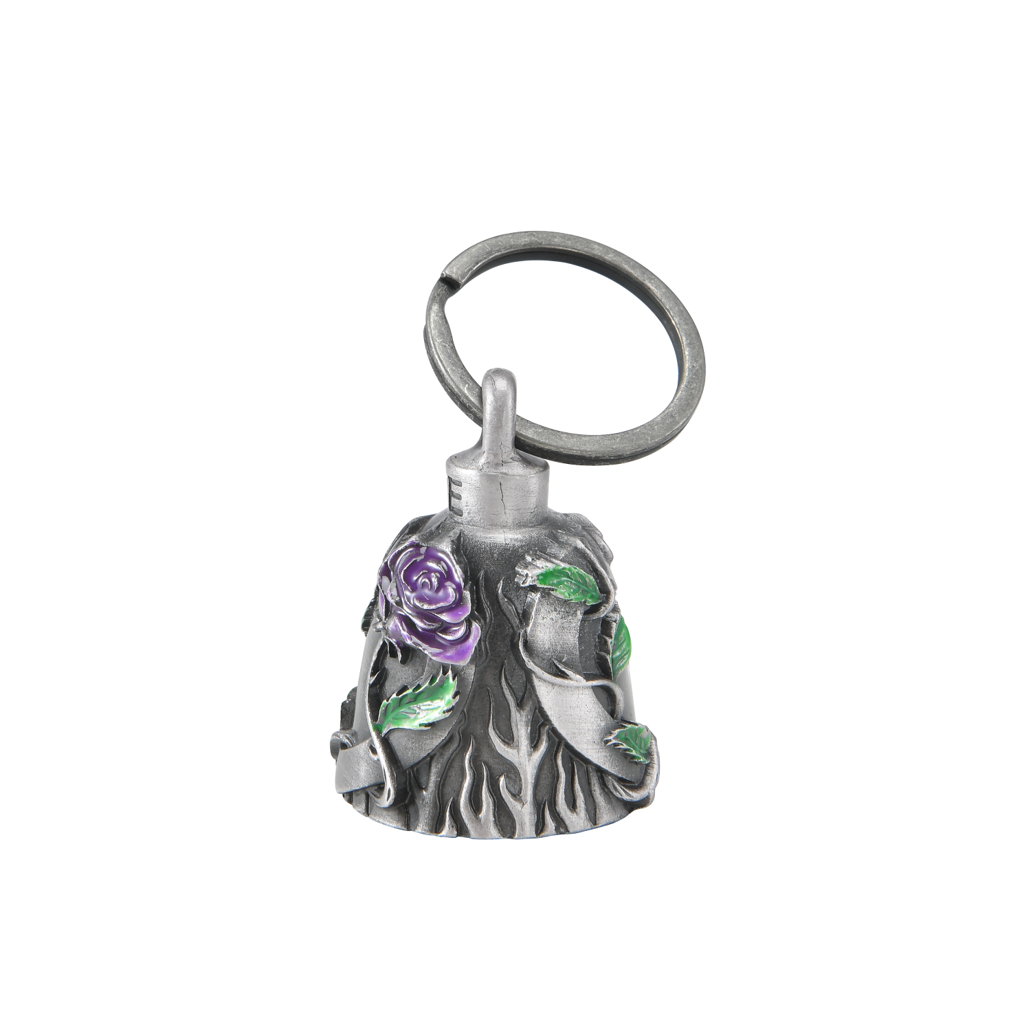 Dream Apparel Heart with Purple Rose 3D Motorcycle Bell 3-D, Light Weight, Impact Resistant - Image 3