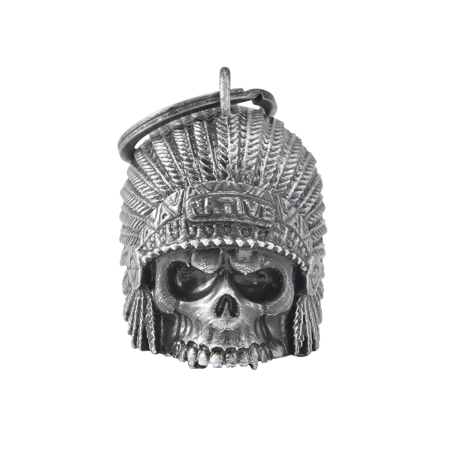 Dream Apparel Indian Skull Head Motorcycle Bell Good Luck and in 3-D, Light Weight, Impact Resistant - Image 2