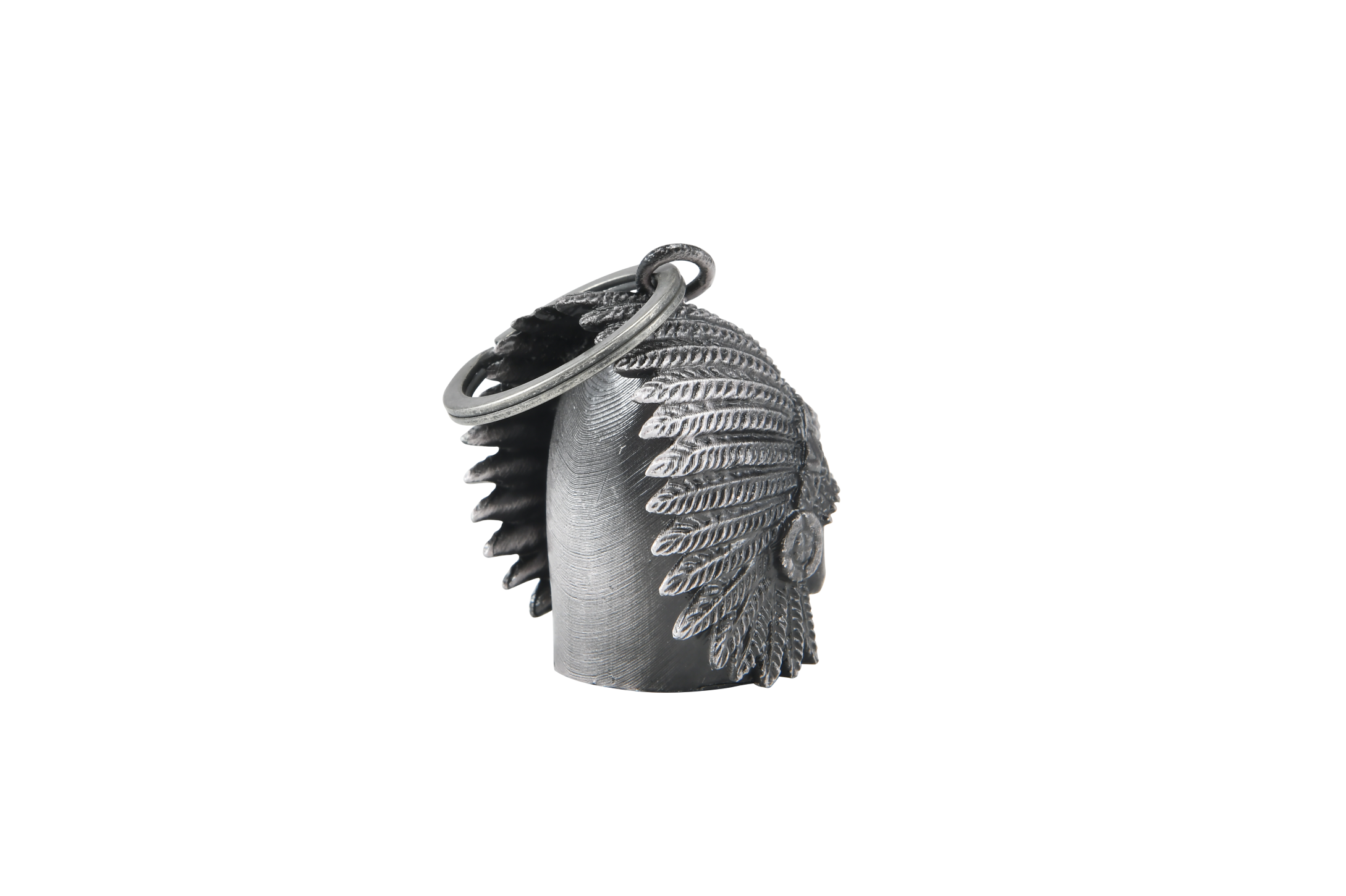 Dream Apparel Indian Skull Head Red Eyes Motorcycle Bell, for Good Luck and in 3-D, Light Weight - Image 4