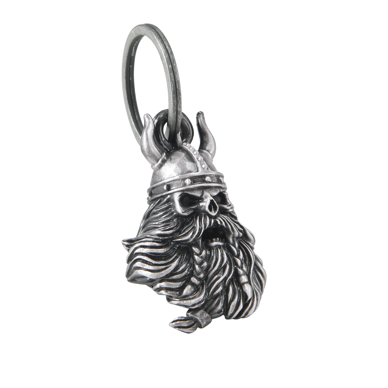 Dream Apparel Viking Helmet Beard Skull Motorcycle Bell, for Good Luck and in 3-D, Light Weight - Image 2