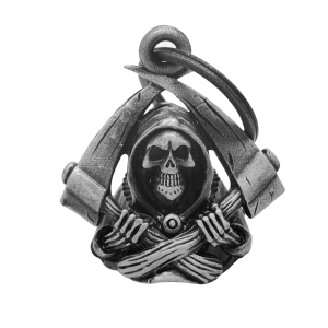 Dream Apparel Grim Reaper Motorcycle Bell Good Luck and in 3-D, Light Weight, Impact Resistant