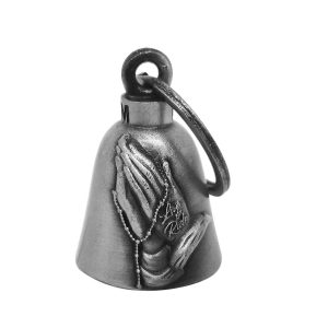 Dream Apparel Praying Hands Motorcycle Bell for Good Luck in 3-D, Light Weight Impact Resistant