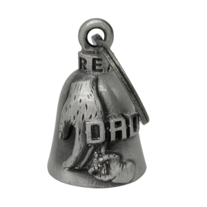 Dream Apparel Son Holding Dad's Finger Motorcycle Bell, for Good Luck and in 3-D, Light Weight