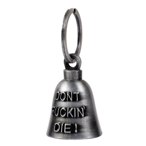 Dream Apparel "DON'T FUCKIN' DIE!" Motorcycle Bell, for Good Luck and in 3-D, Light Weight
