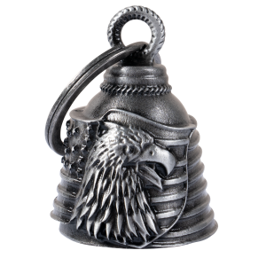 Dream Apparel USA Flag with Eagle Motorcycle Bell 3-D, Light Weight, Impact Resistant