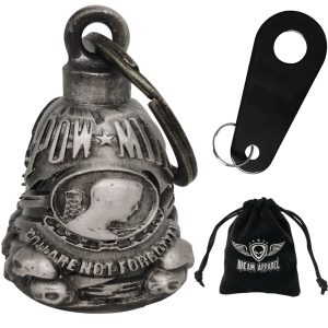 Dream Apparel Flag Motorcycle Bell, for Good Luck 3-D, Light Weight, Impact Resistant