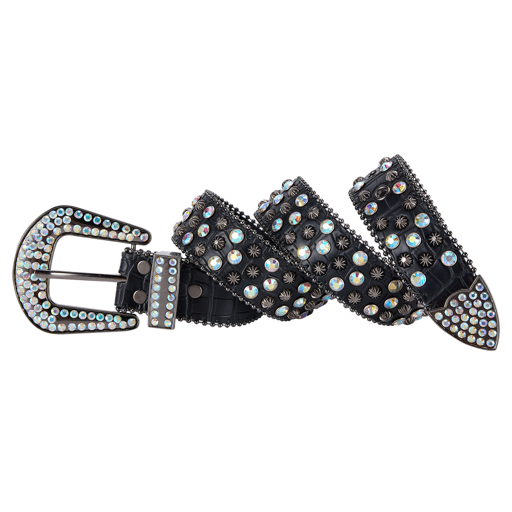 Dream Apparel's Premium Strap Men Women Western Fashion Bling Bling Rhinestones Crystal Diamond Belt - Image 2
