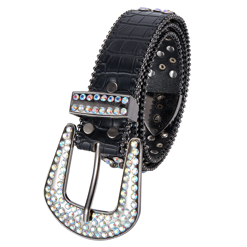 Dream Apparel's Premium Strap Men Women Western Fashion Bling Bling Rhinestones Crystal Diamond Belt - Image 3