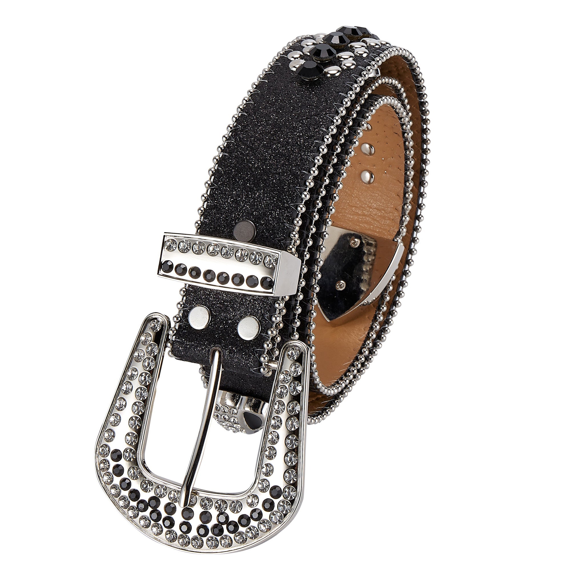 Dream Apparel Premium Strap Men Women Western Fashion Bling Bling Rhinestones Crystal Studded Belt - Image 4