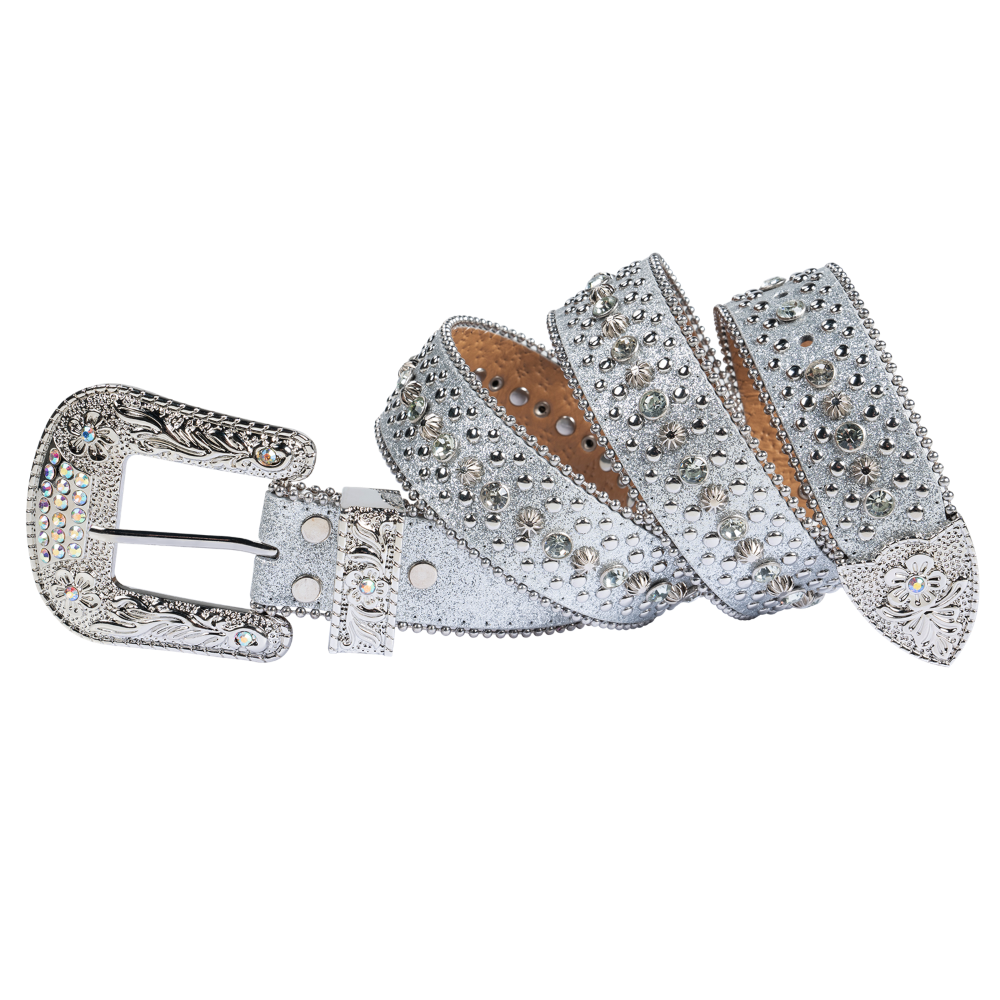 Dream Apparel Premium Strap Men Women Fashion Bling Bling Rhinestones Crystal Diamond Belts - Image 2