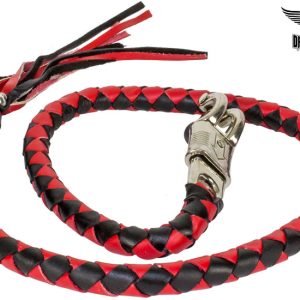 50" Red & Black Get Back Whip For Motorcycles