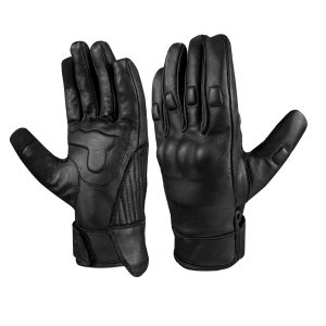 Dream Apparel Black Gaunlet Motorcycle Gloves