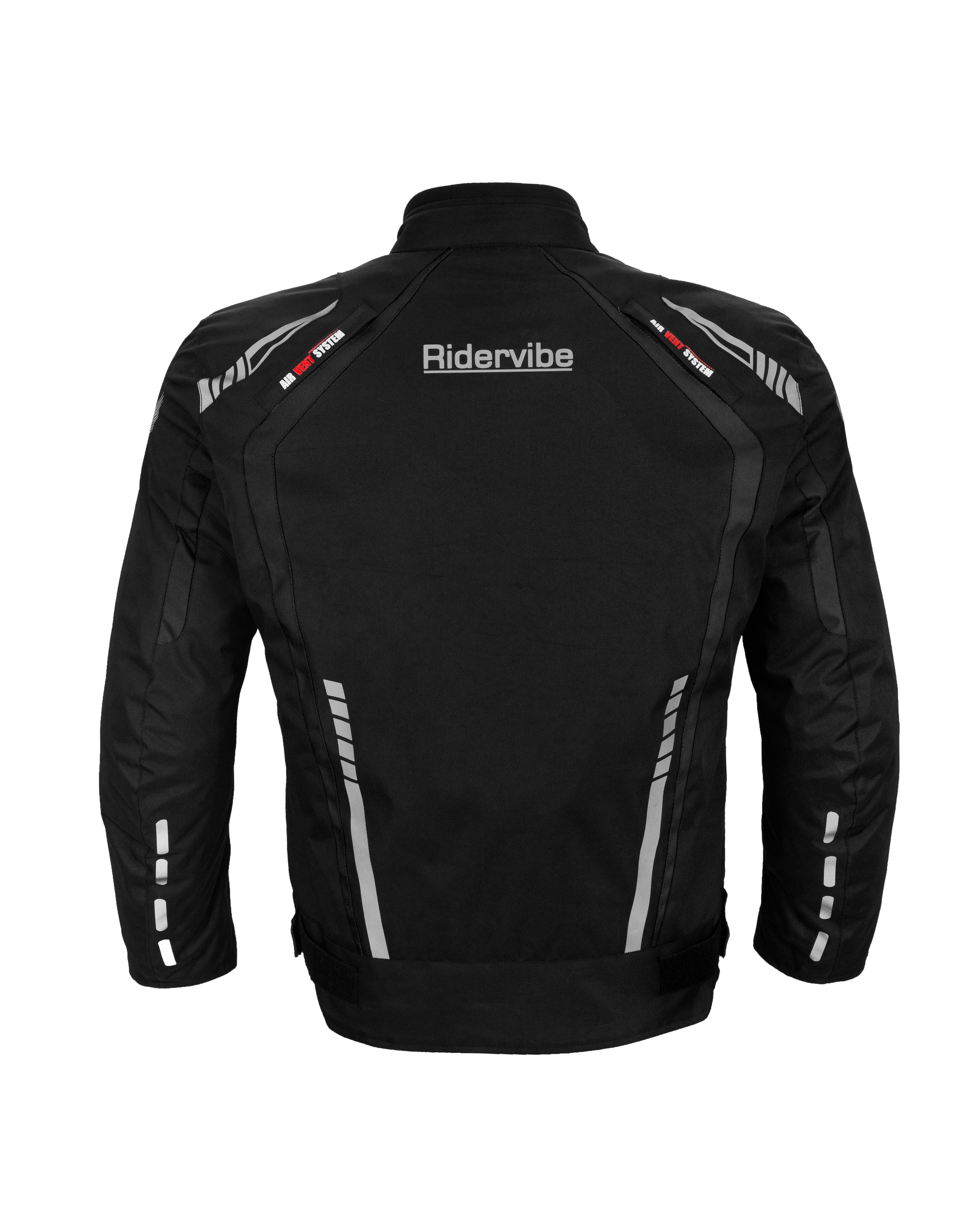 Dream Apparel Men's Nylon and Mesh Motorcycle Black Jacket - Image 7