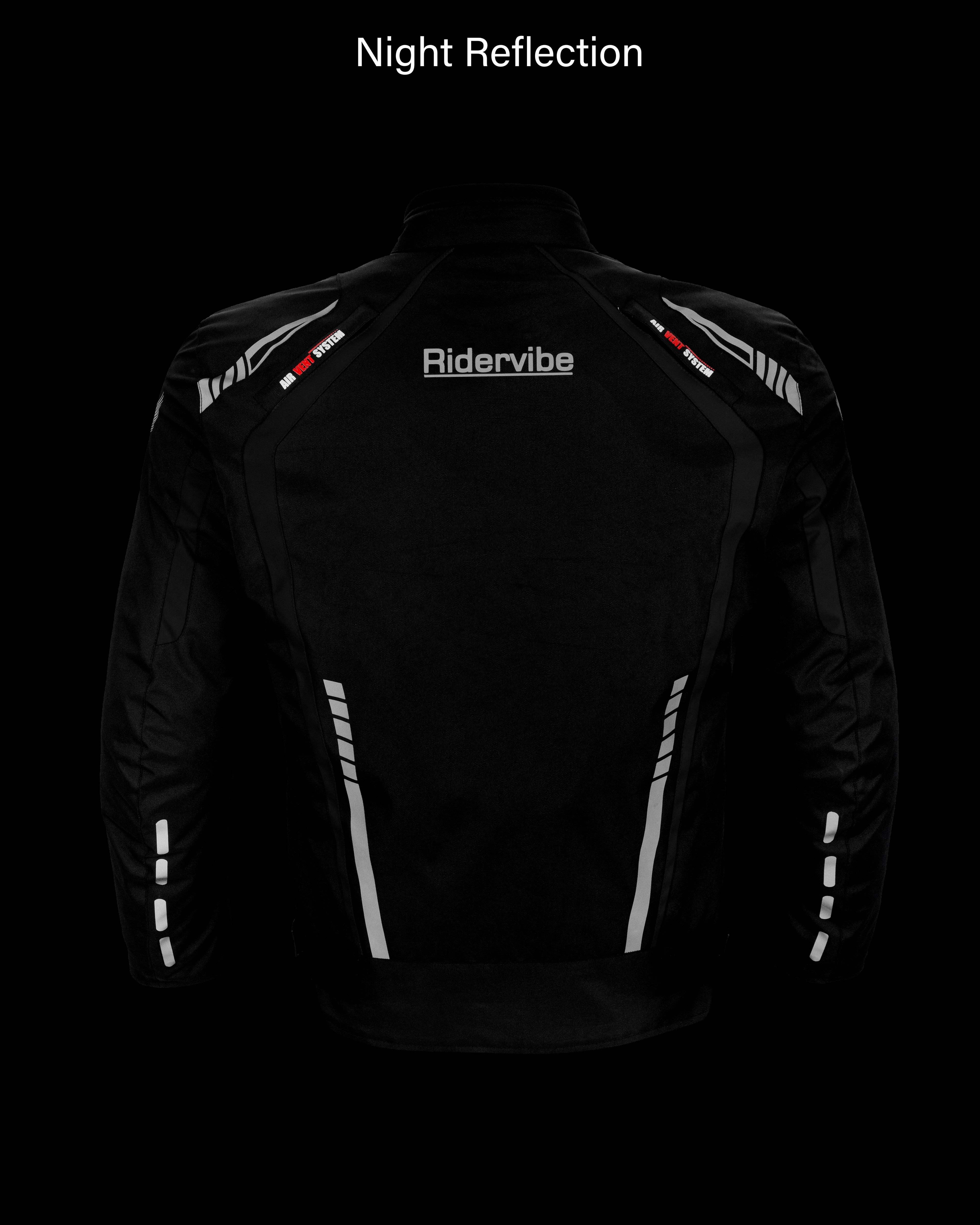 Dream Apparel Men's Nylon and Mesh Motorcycle Black Jacket - Image 9