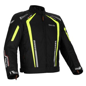 Dream Apparel Men's Nylon and Mesh Motorcycle Neon Jacket